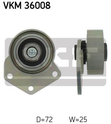 Galet enrouleur de courroie d'accessoire SKF ref. VKM 36008